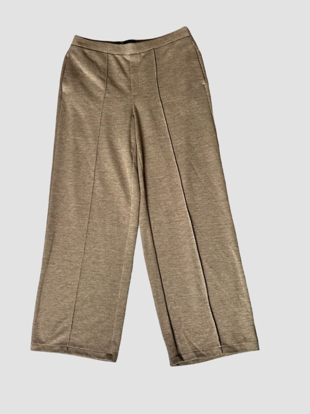 Simply Vera Vera Wang Women's L Oatmeal Wide Leg Pants NWOT Knit Pull On Comfy - Picture 9 of 10